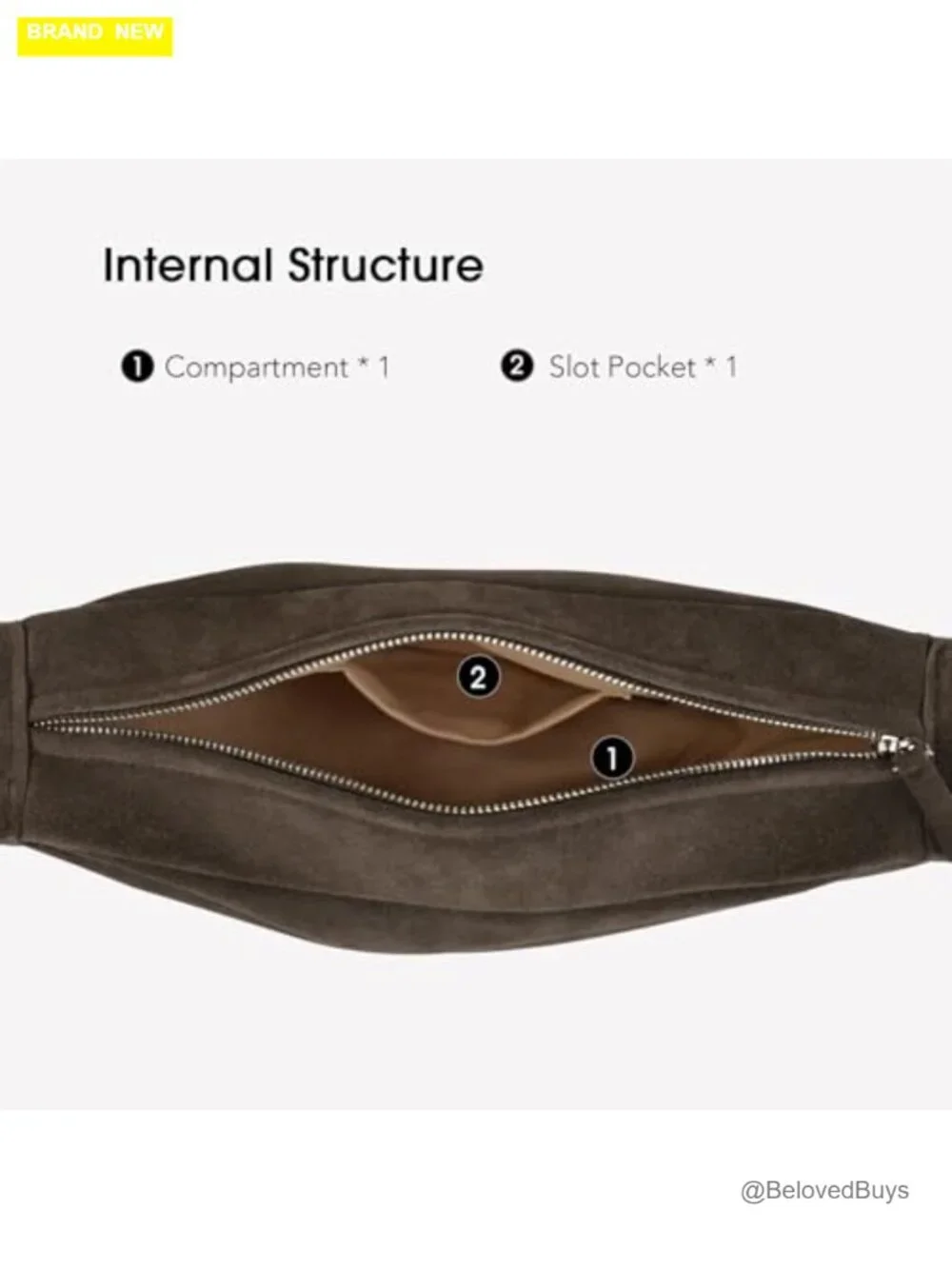 Premium Suede Leather Crossbody Sling Hobo Bag with Wide Strap